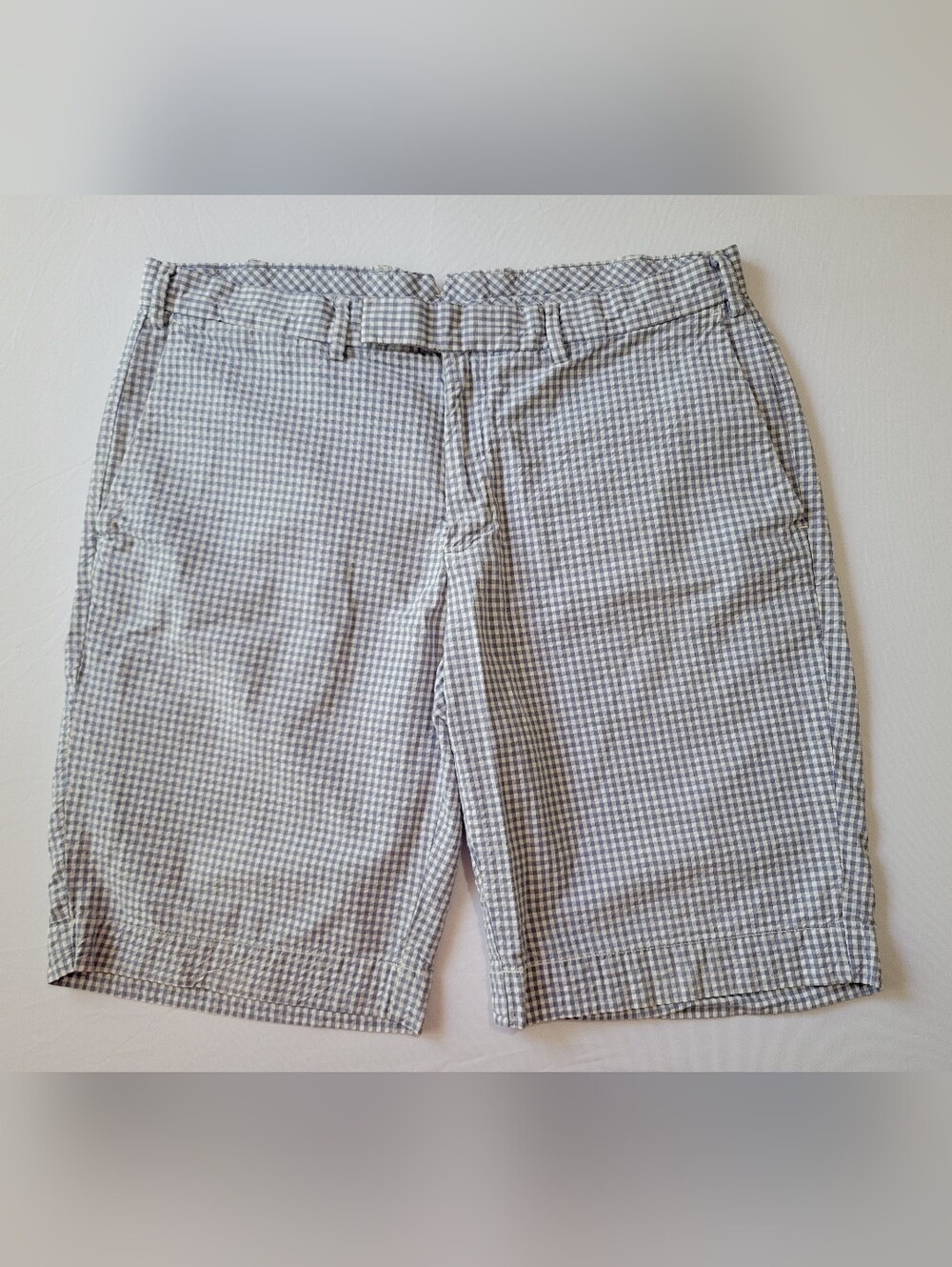 Polo Ralph Lauren Seersucker Blue & White Gingham Shorts